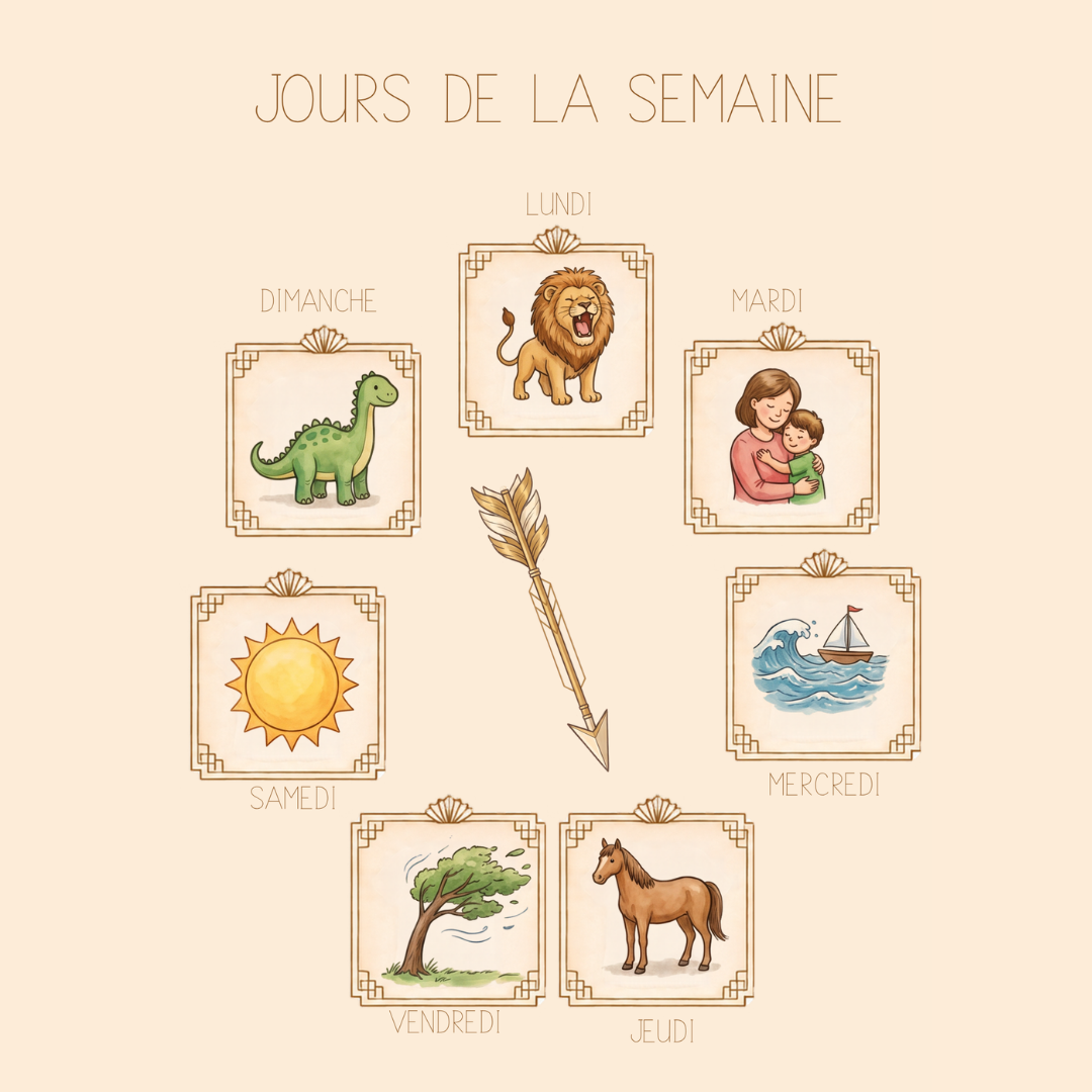 Comment apprendre les jours de la semaine aux enfants ? 