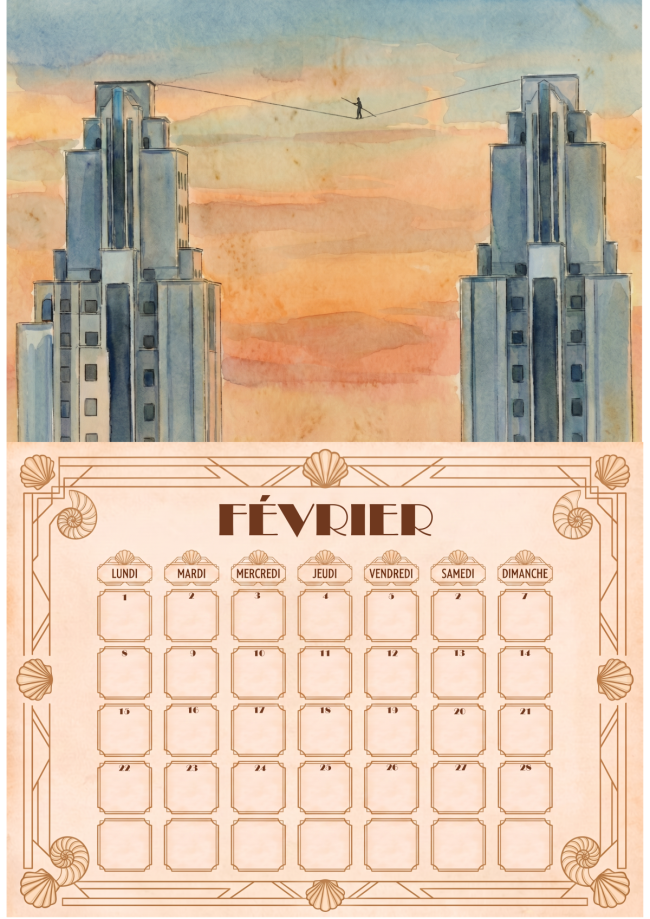 Calendrier mural A4 – Villeurbanne toute l'année
