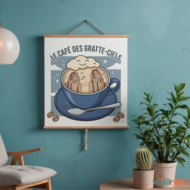 Affiche le café des Gratte-Ciels de Villeurbanne ☕