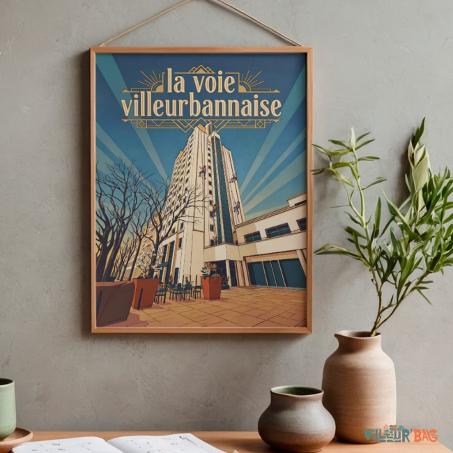 2 Affiches « Escalade sur les Gratte-Ciels » de Villeurbanne