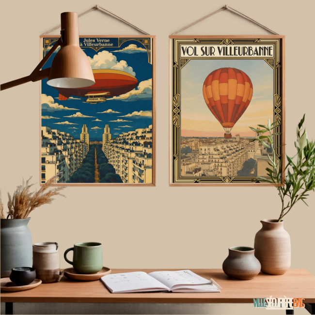 2 Affiches Villeurbanne s'envole 🎈