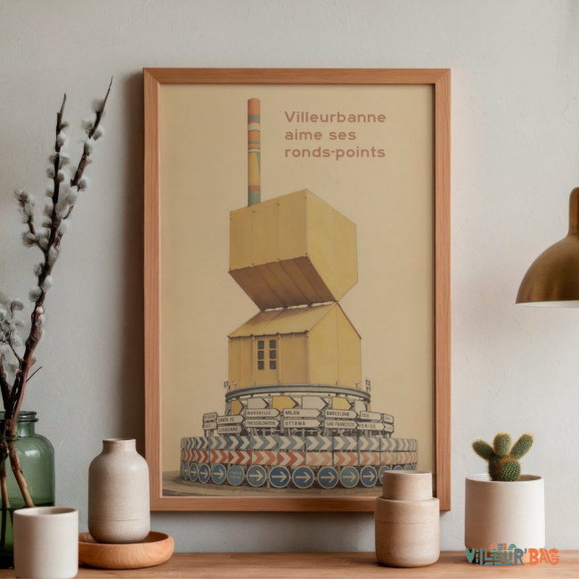1 Affiche Villeurbanne aime ses ronds points
