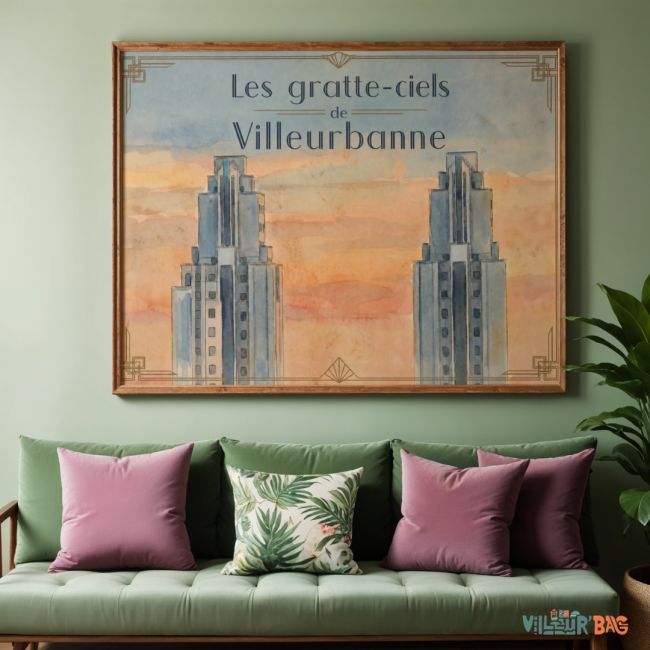 Affiche des Gratte-Ciels au crépuscule