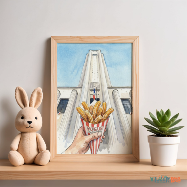 Affiche les churros à l'Hôtel de ville