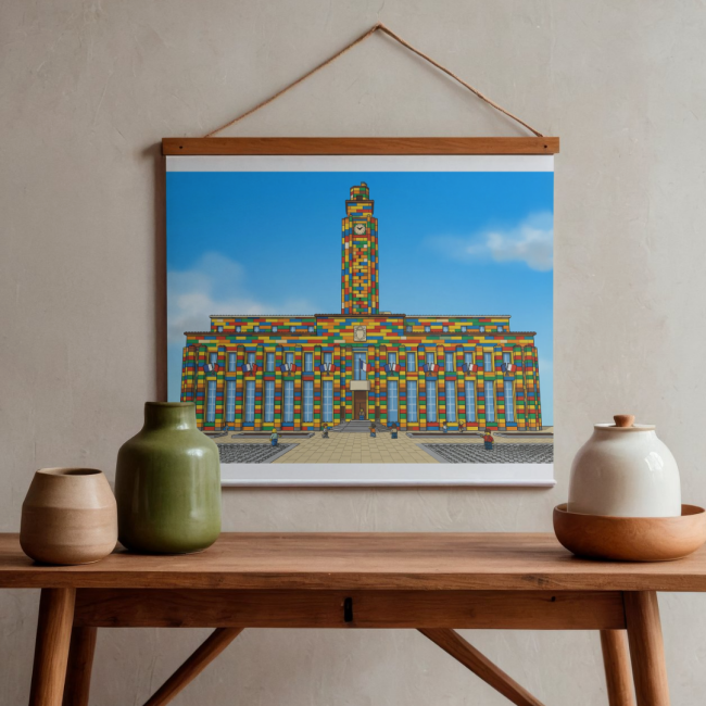Affiche Villeurbanne en Lego🧱