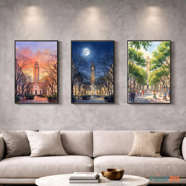 3 Affiches de l'avenue Henri Barbusse de Villeurbanne