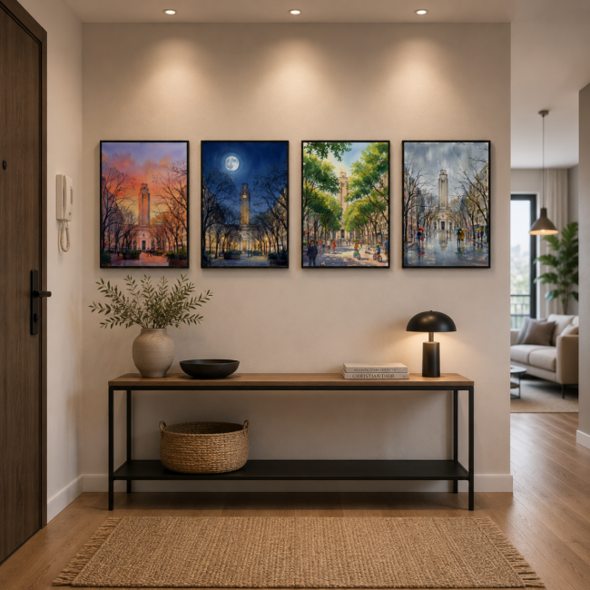 4 Affiches de l'avenue Henri Barbusse de Villeurbanne