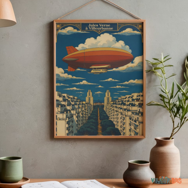 Affiche un dirigeable à Villeurbanne 🎈