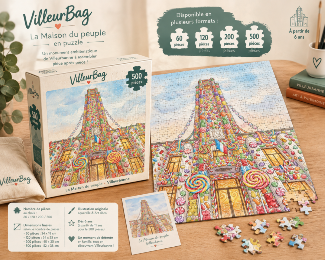 Puzzles Villeurbanne enfant – Choisissez votre illustration