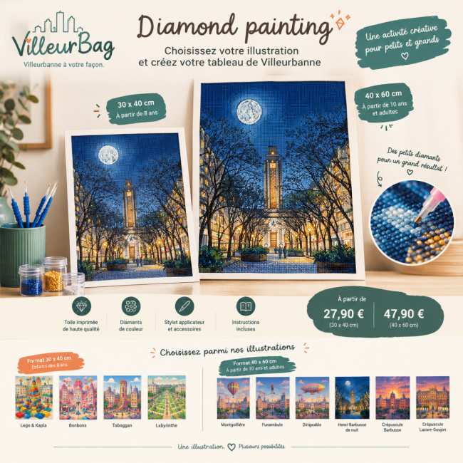 Diamonds painting adulte Villeurbanne – Choisissez votre illustration