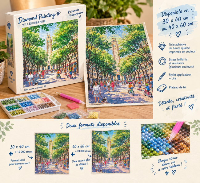 Diamonds painting adulte Villeurbanne – Choisissez votre illustration