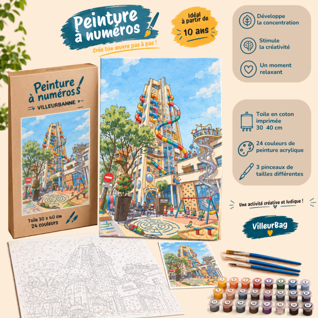 Peinture par numéros enfant Villeurbanne – Choisissez votre illustration (Nouveau)