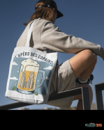 Tote bag Villeurbanne personnalisé | Sac cabas Gratte-Ciel | Vin, Bière ou Café