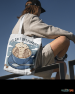 Tote bag Villeurbanne personnalisé | Sac cabas Gratte-Ciel | Vin, Bière ou Café