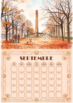 Calendrier mural A4 – Villeurbanne toute l'année