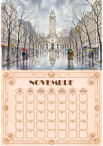 Calendrier mural A4 – Villeurbanne toute l'année