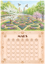 Calendrier mural A4 – Villeurbanne toute l'année