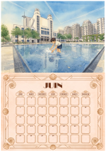 Calendrier mural A4 – Villeurbanne toute l'année